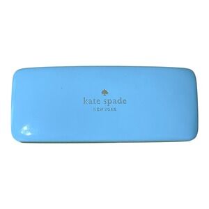 Kate Spade New York Eyeglasses Designer Hard Case Blue Green Eyes Glasses Holder